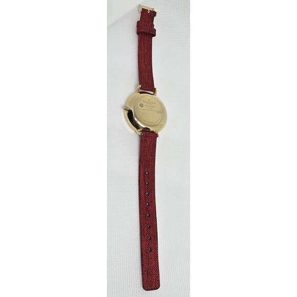 Womens Skagen Hagen SKW2354 Small Second Hand Black Dial Gold Tone Case Watch 13 main image 7